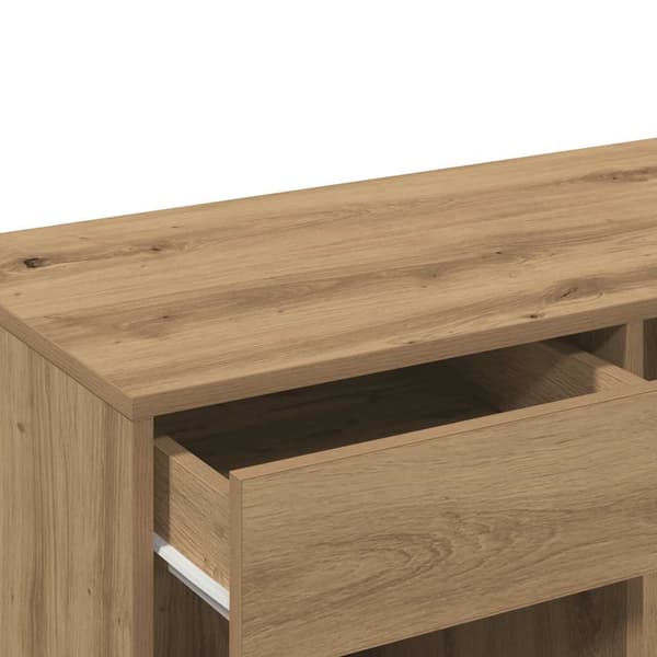 vidaXL Sminkeskap artisan eik 80x40x75 cm konstruert tre