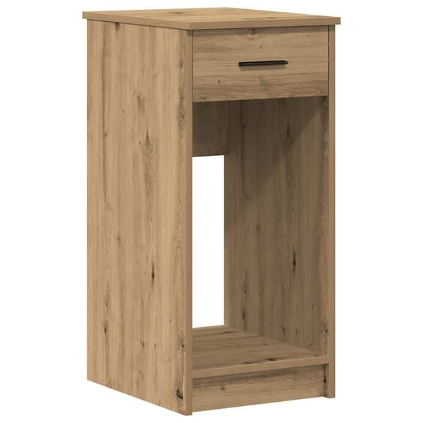 vidaXL Datatårnstativ med skuff artisan eik 35x45x77 cm