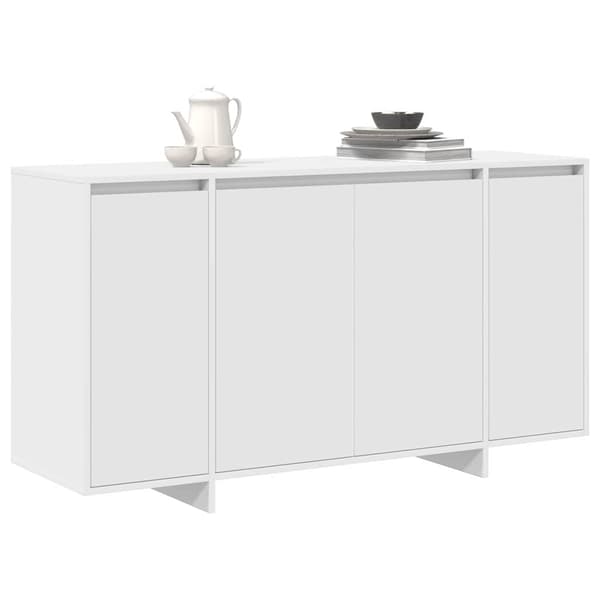 vidaXL Sideboard Vit 135 x 41 x 75 cm Konstruerat trä
