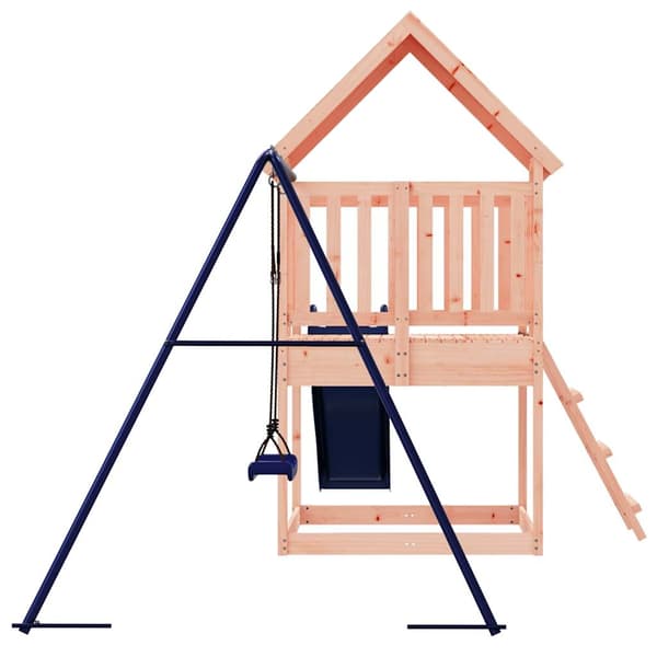 vidaXL Lekplats massivt douglasträ
