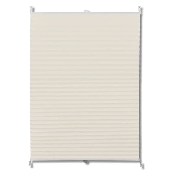 vidaXL Plissegardiner 90 x 150 cm Krem