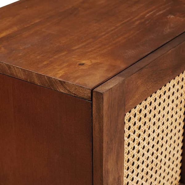 vidaXL Serviesskap Brun 60 x 33,5 x 75 cm Massiv mango tre