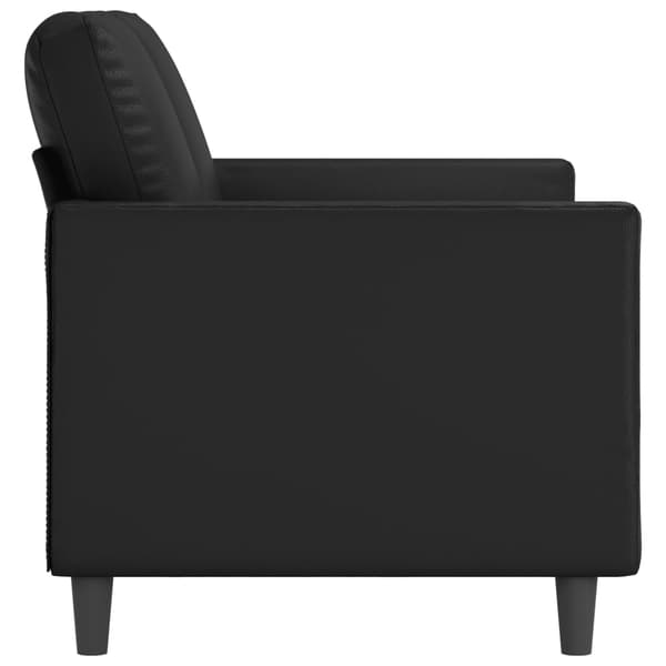 vidaXL 2-sitssoffa svart 120 cm konstläder