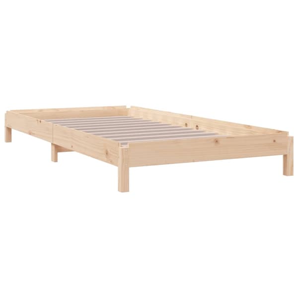 vidaXL Stableseng 90x190 cm heltre furu