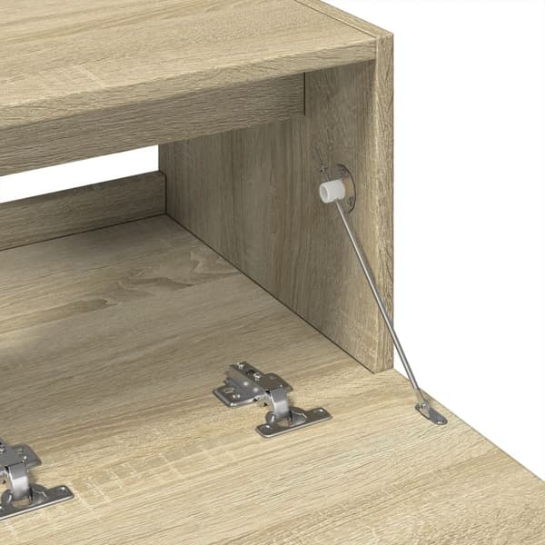 vidaXL Servantskap sonoma eik 78x37x59 cm konstruert tre