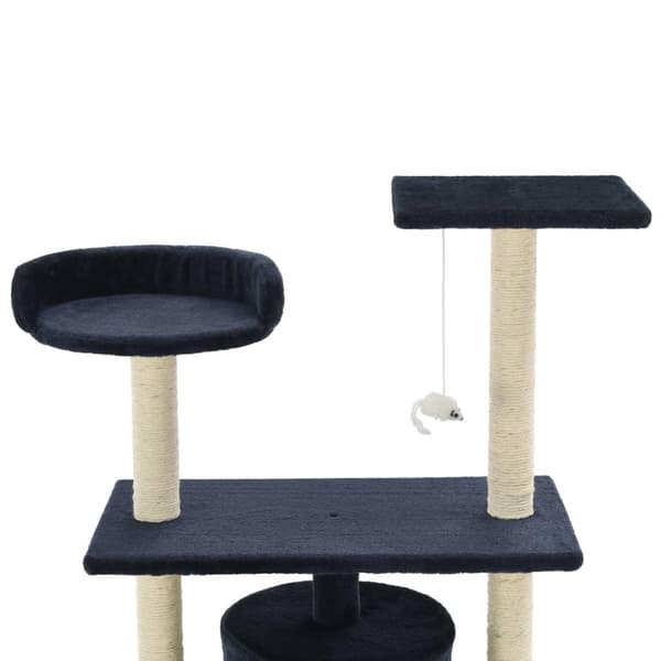 vidaXL Kloretre med klorestolper i sisal 95 cm mørkeblå