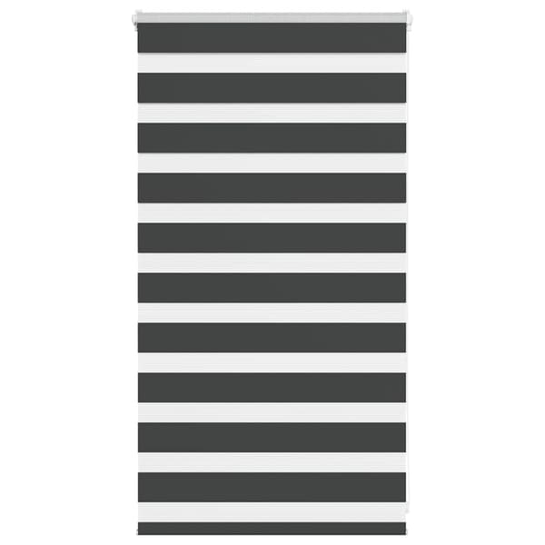 vidaXL Rullgardin zebra svart 70x100 cm tyg bredd 65,9 cm polyester