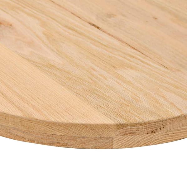 vidaXL Bordplate 120x60x4 cm oval heltre eik