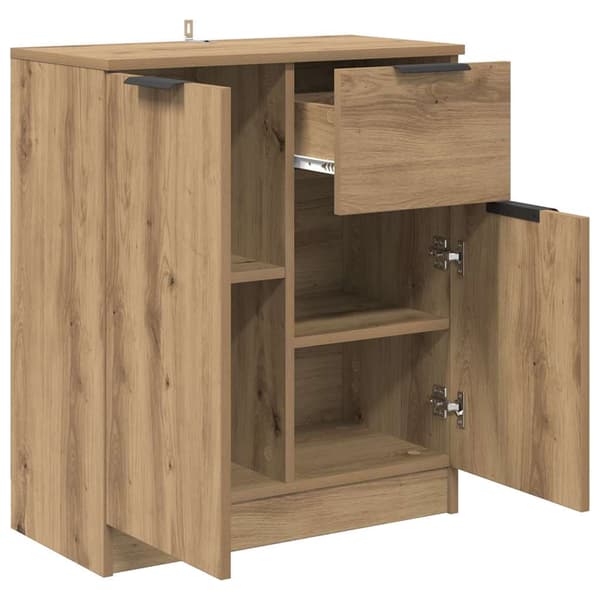vidaXL Serviesskap Artisan Eik 60 x 30 x 70 cm Konstruert tre