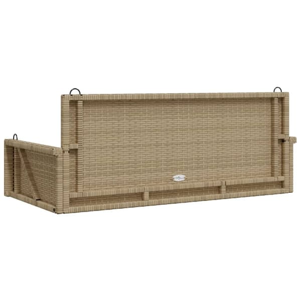 vidaXL Huskebenk beige 119x56x48 cm polyrotting