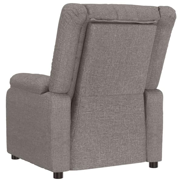 vidaXL Massagefåtölj taupe tyg