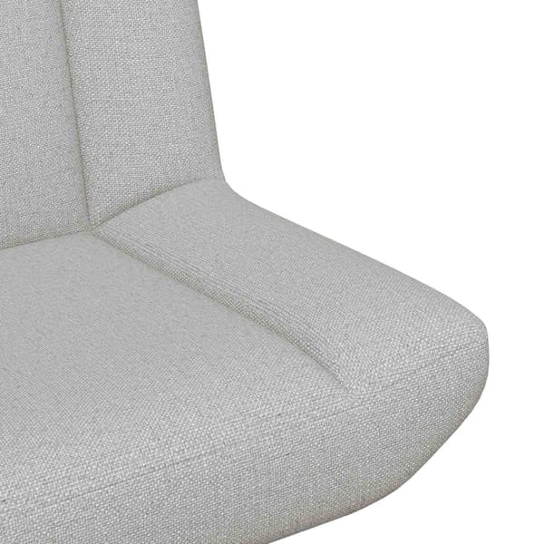 vidaXL Skrivstol Moln Grå 63 x 75 x 76 cm tyg