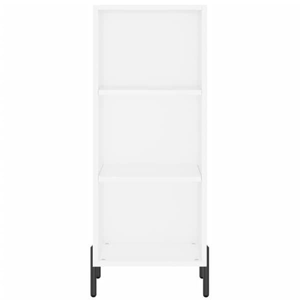 vidaXL Highboard hvit 34,5x34x180 cm konstruert tre