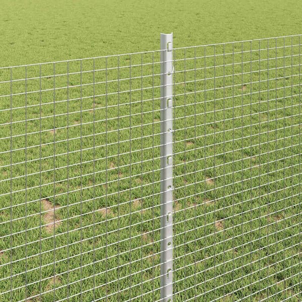 vidaXL Gjerde med innlegg. sølv 1 x 100 m Stål