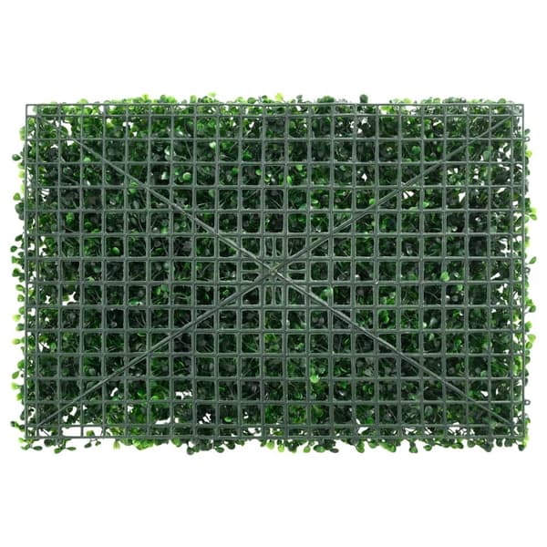 vidaXL Konstväxt växtvägg 24 st grön 40x60 cm