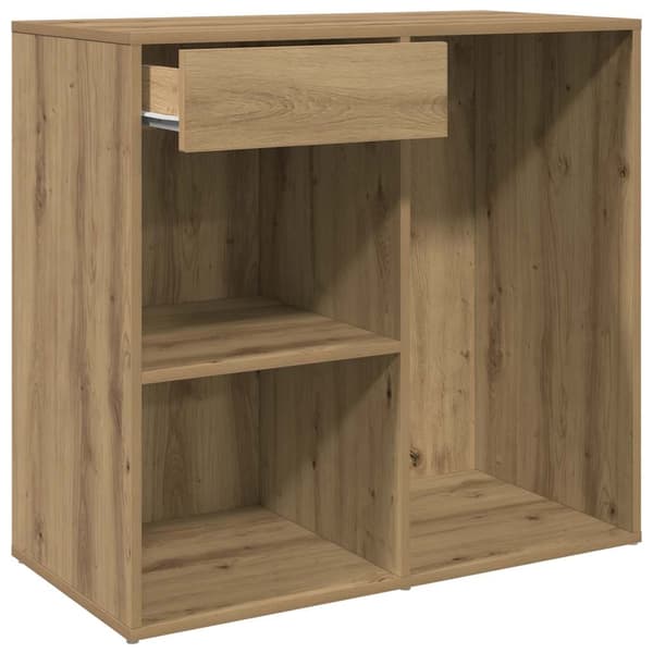 vidaXL Sminkeskap artisan eik 80x40x75 cm konstruert tre