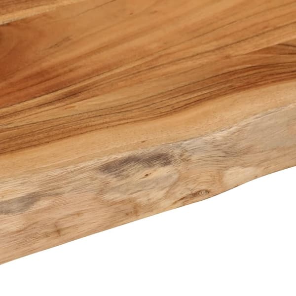 vidaXL Bordsskiva 90x40x3,8 cm rektangulär massiv akacia rustik kant