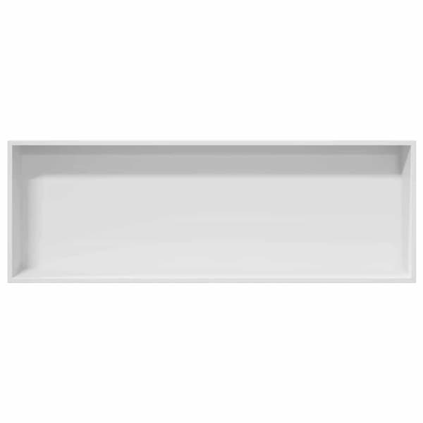 vidaXL Dusjniche Hvit 90 x 30 x 9.5 cm Rustfritt Stål