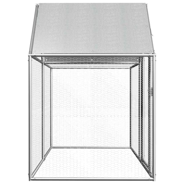 vidaXL Hönsbur 2x1x1,5 m galvaniserat stål