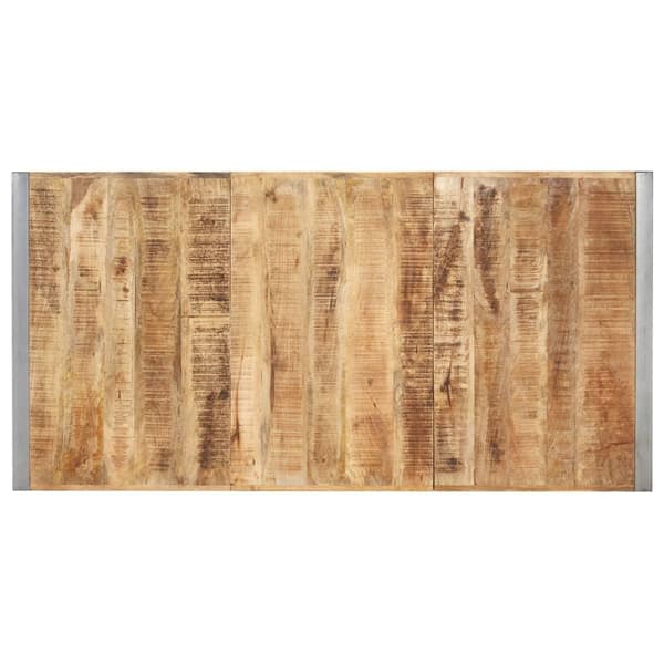 vidaXL Spisebord 180x90x75 cm grov heltre mango