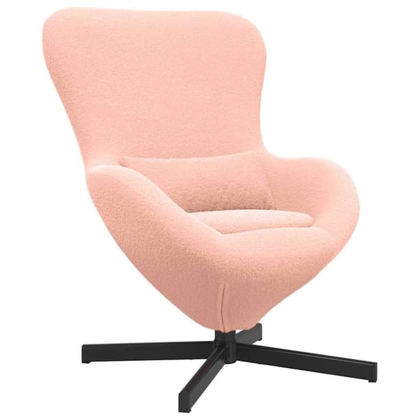 vidaXL Äggfåtölj Rosa 63 x 73 x 90 cm tyg