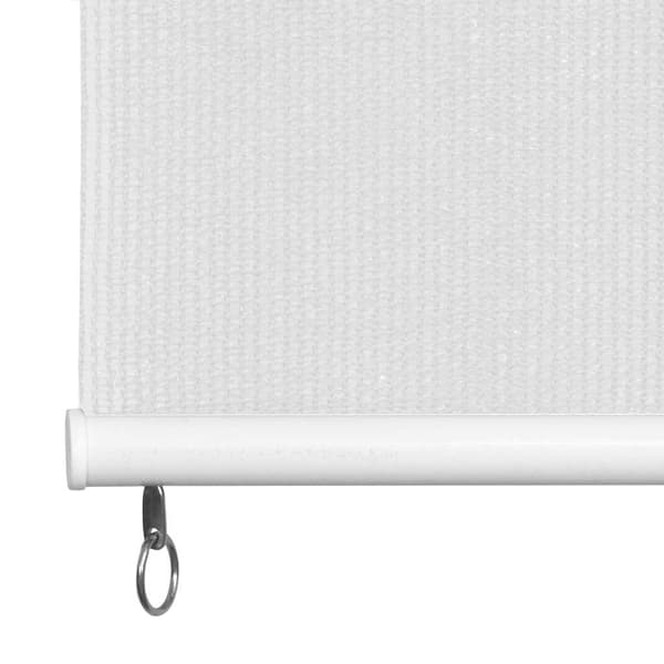 vidaXL Rullgardin utomhus 100x140 cm vit