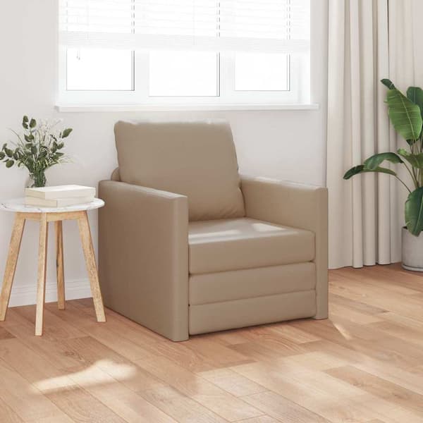 vidaXL Soffsäng 60cm Cappuccino Konstläder