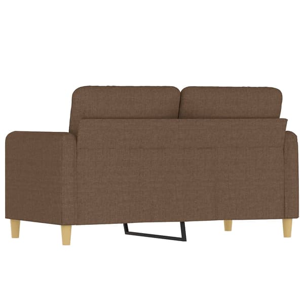 vidaXL 2-sitssoffa brun 120 cm tyg
