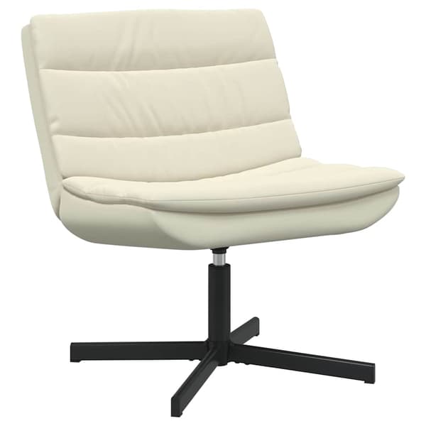 vidaXL Skrivstol Kräm 63 x 75 x 76 cm PU