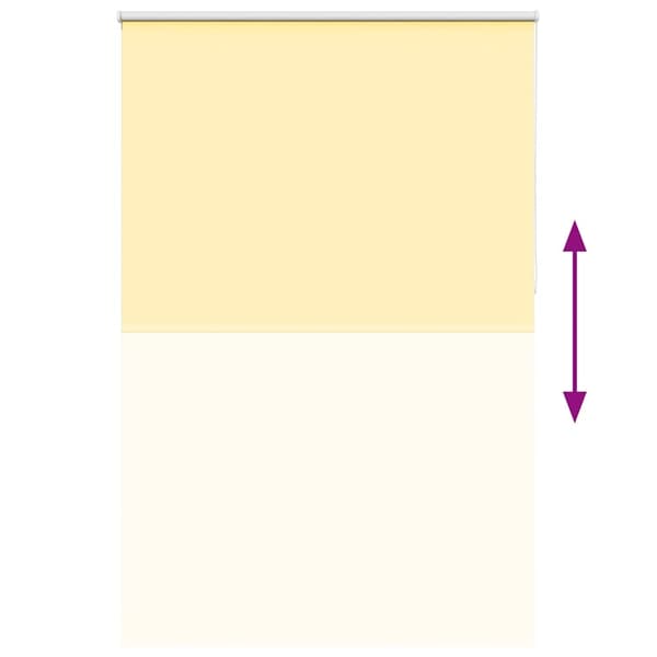 vidaXL Rullegardin lystette 155x210 cm stoff bredde 151,6 cm polyester