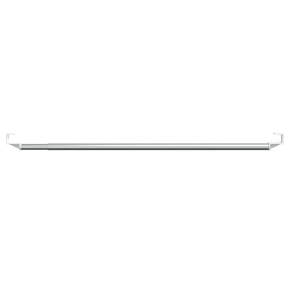 vidaXL Gardinstenger 2 stk hvit og sølv 40-60 cm aluminium