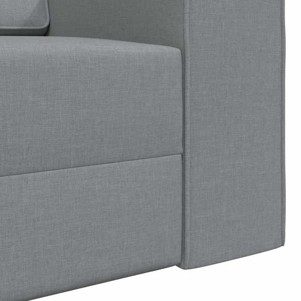 vidaXL Soffsäng Ljusgrå 245 x 78 x 77 cm tyg
