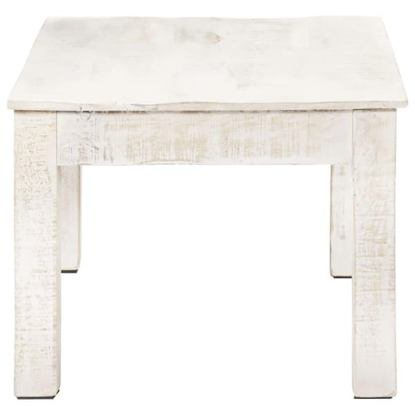 vidaXL Sofabord hvit 110x60x45 cm heltre mango change2