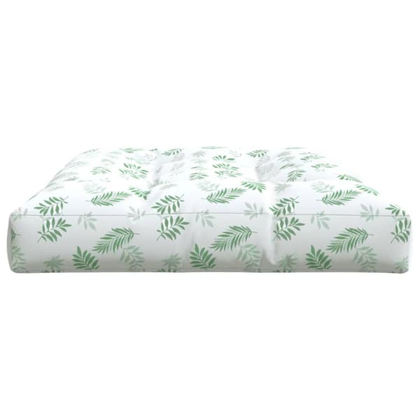 vidaXL Palldyna bladmönster 120x80x12 cm tyg