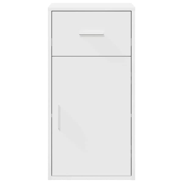 vidaXL Sideboard med låda Vit 38 x 34 x 75 cm