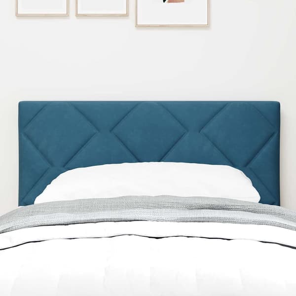 vidaXL LED huvuddyna Mörkblå 80 cm Sammet