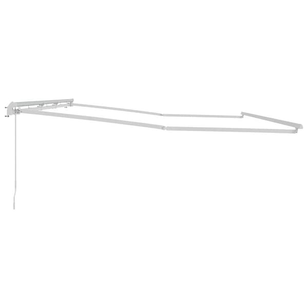 vidaXL Markise Hvit 6 × 3,5 m Metall