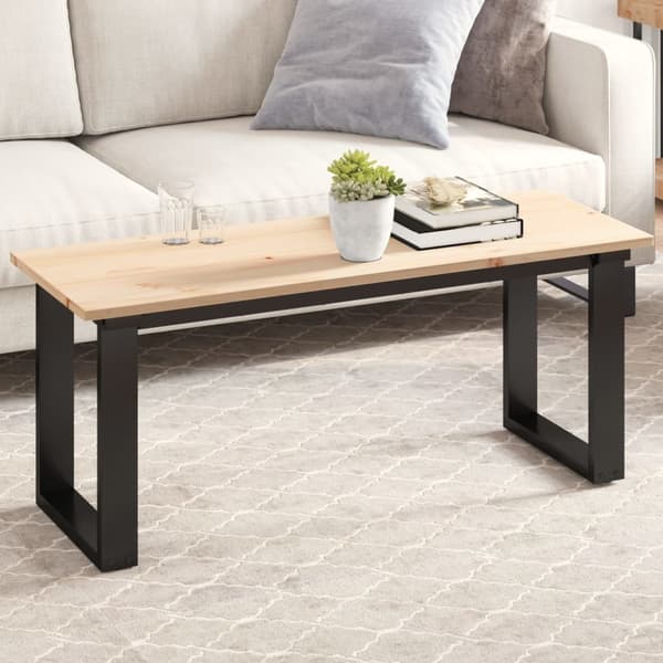 vidaXL Bordplate 110x40x1,7 cm rektangulær heltre akasie