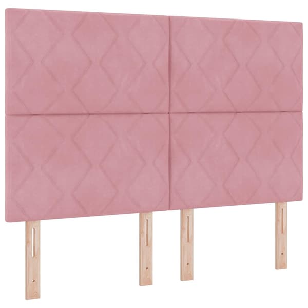 vidaXL LED huvuddyna Rosa 160 cm Sammet