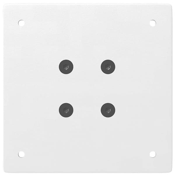 vidaXL Soffbordsben 4 st vit 110-112 cm stål