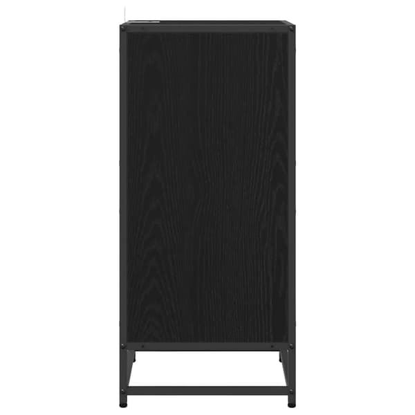 vidaXL Serviesskap Svart Eik 35,5 x 35 x 76 cm