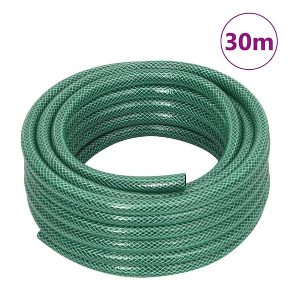 vidaXL Trädgårdsslang grön 0,5" 30 m PVC