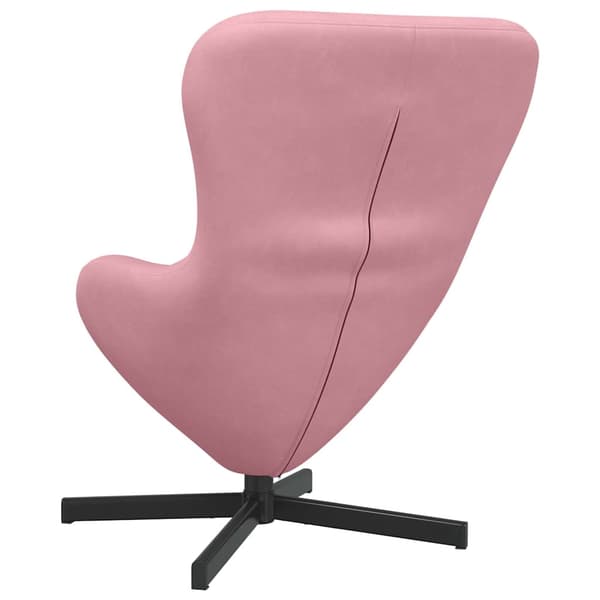 vidaXL Äggfåtölj Rosa 63 x 73 x 90 cm Sammet