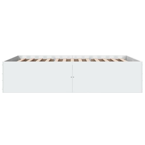vidaXL Sengeramme hvit 120x190 cm konstruert tre