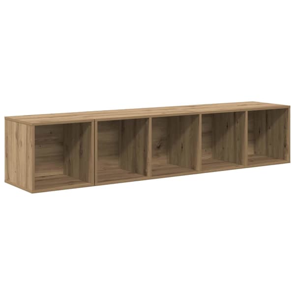 vidaXL TV-benk sett Veggmontert 2 pcs Artisan Eik Konstruert tre
