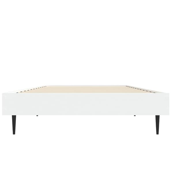 vidaXL Sengeramme hvit 75x190 cm konstruert tre