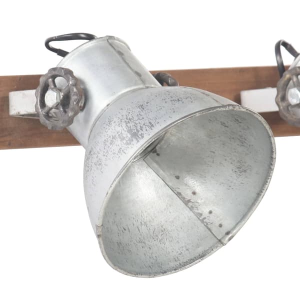 vidaXL Industriell vegglampe sølv 65x25 cm E27