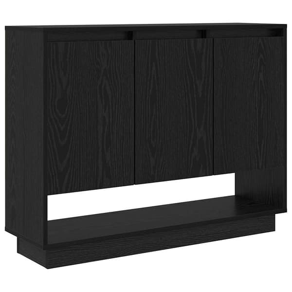 vidaXL Serviesskap Svart Eik 97 x 29 x 75 cm Konstruert tre