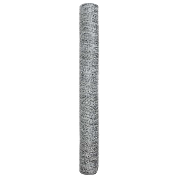 vidaXL Hexagonstängsel Silver 1,4 x 25 m Galvaniserat stål