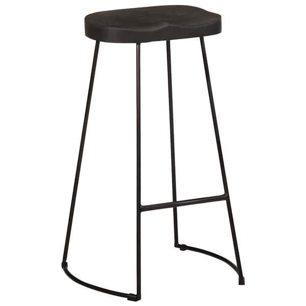 vidaXL Barkrakker 2 stk sort 45x40x78 cm heltre mango